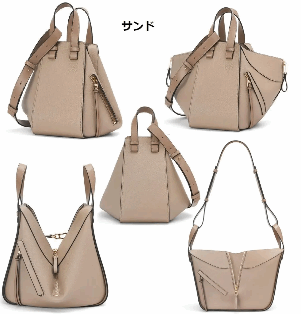 LOEWE☆ハンモックバッグ スモールソフトグレインカーフ - 画像 (3)