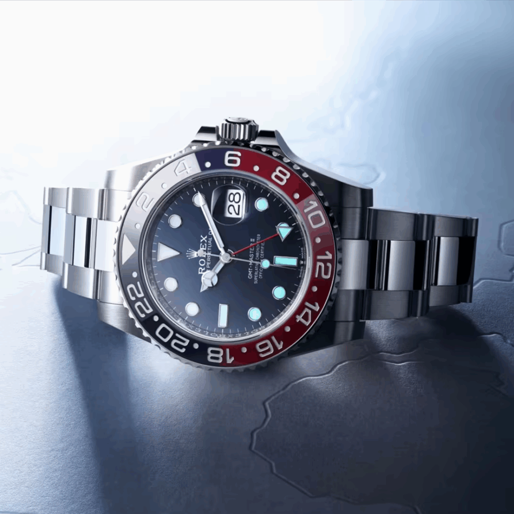 GMTマスター Ⅱ オイスター、40 mm、ホワイトゴールド m126719blro-0003 - 画像 (2)