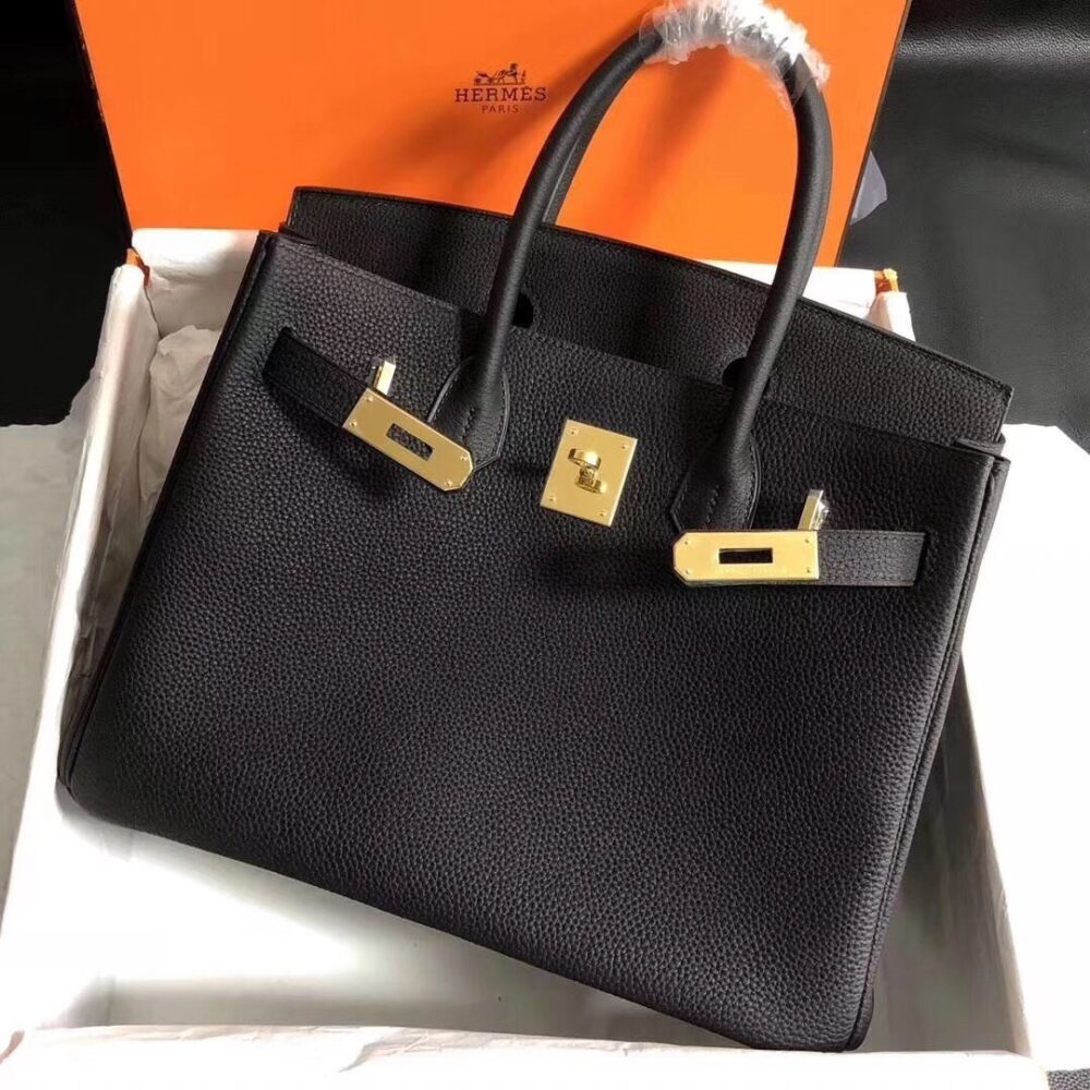 エルメス HERMES BIRKIN 30 NOIR 30*22*16CM - 画像 (7)