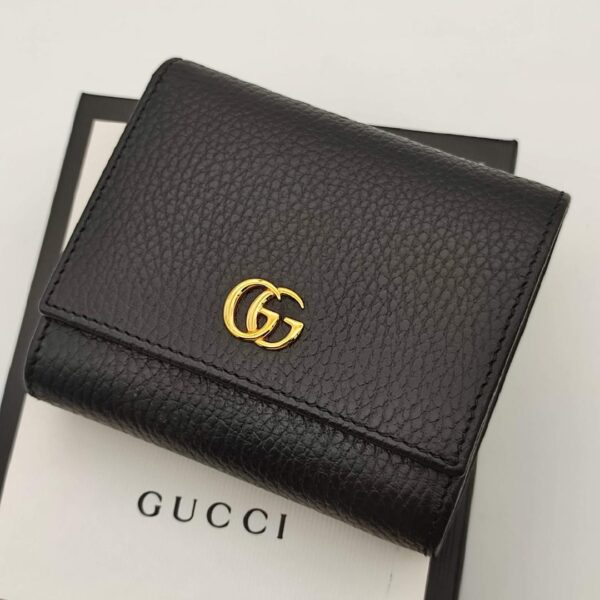 GUCCI【特別なオファー】GG(グッチ)〔プチ マーモント〕レザー 三つ折りウォレット-BUYMA