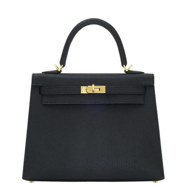 【HERMES】エルメス ケリー 25CM シェーブル ゴールド金具