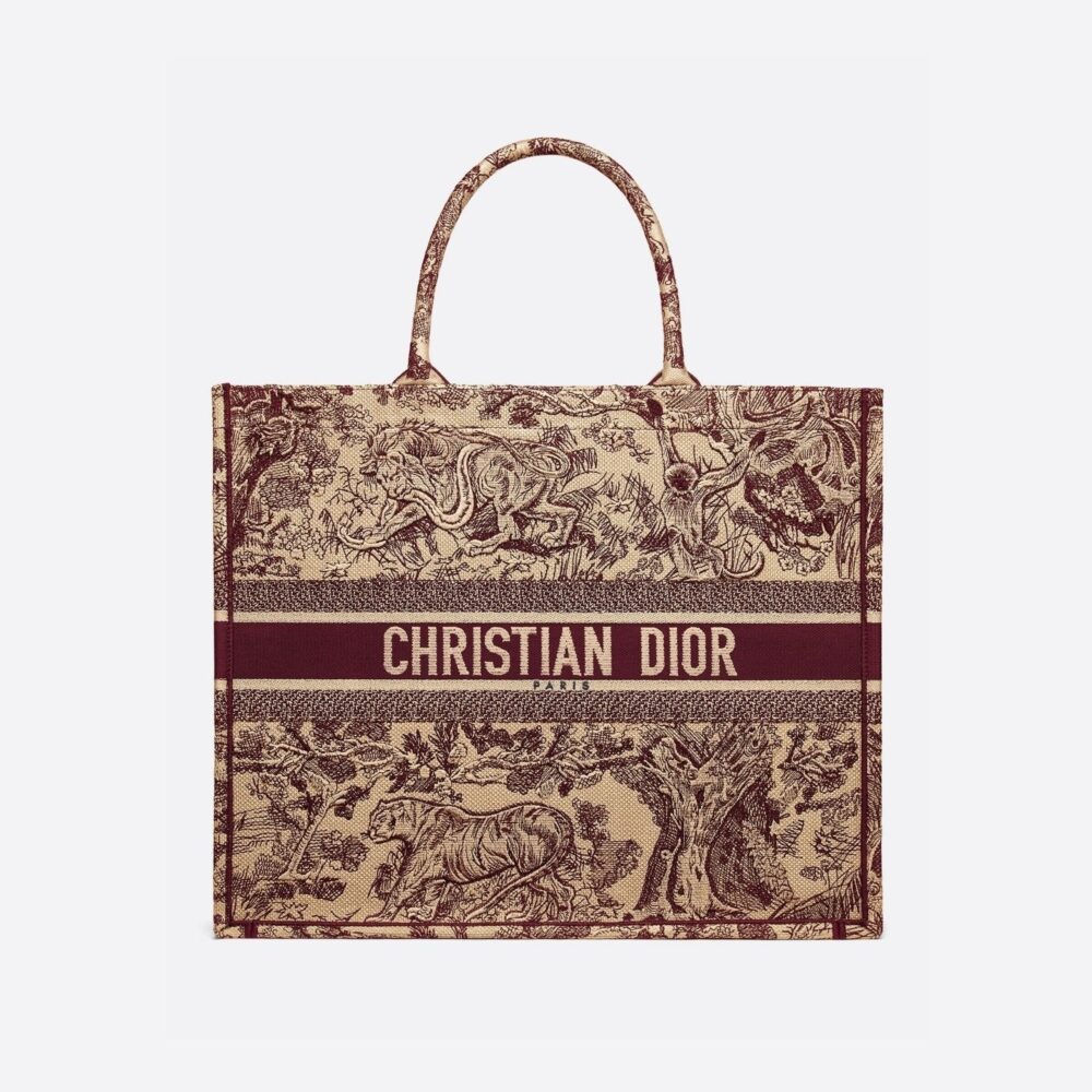 【DIOR】入手困難！セレブ芸能人御用達?ロゴ アニマル 刺繍 バッグ トート 選べる4色 - 画像 (5)