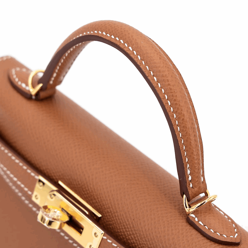 ランク NS 未使用品 HERMÈS エルメス ミニケリー2 ゴールド (37) エプソン ゴールド金具 W刻印 - 画像 (6)