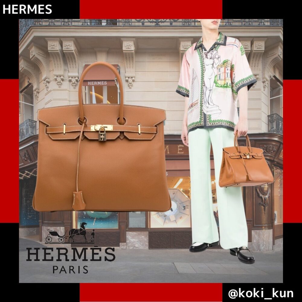HERMES　BIRKIN 30 トーゴ・ゴールド - 画像 (7)