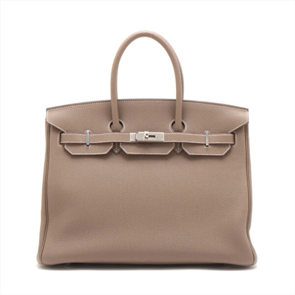 HERMES エルメス バーキン35 トゴ エトゥープ シルバー金具