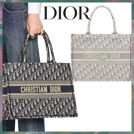 【2025】【Dior】DIOR BOOK TOTE ミディアムバッグディオールオブリーク 36.5*28*17.5CM