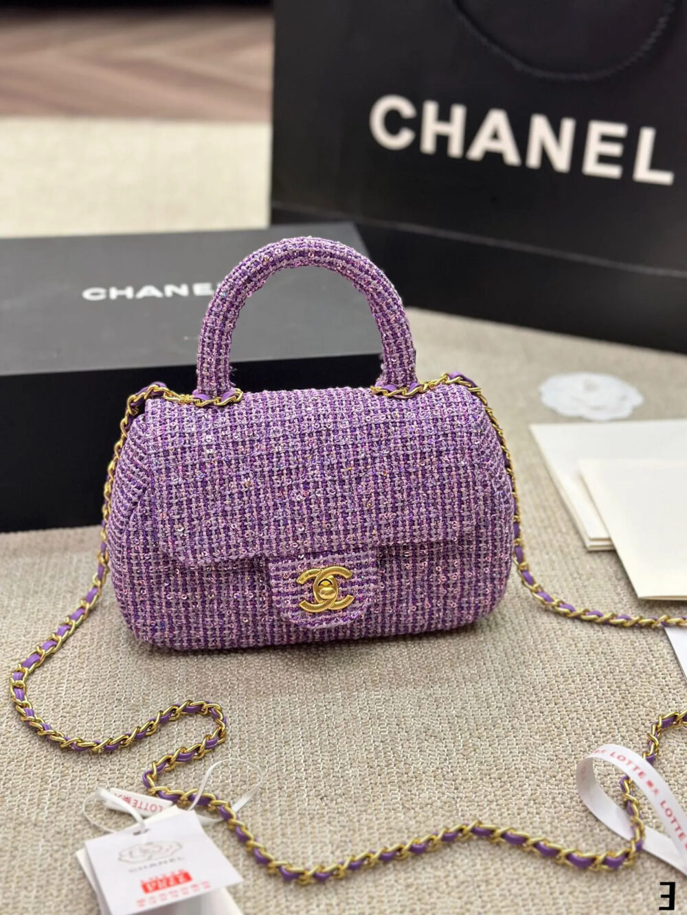 CHANEL トップハンドルフラップバッグ - 画像 (9)