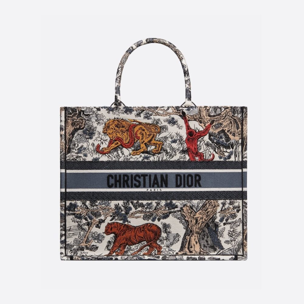 【DIOR】入手困難！セレブ芸能人御用達?ロゴ アニマル 刺繍 バッグ トート 選べる4色 - 画像 (10)