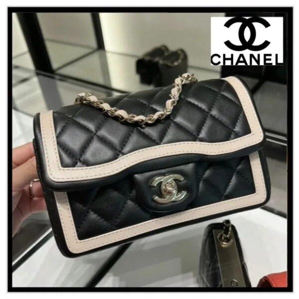 【トレンドのバイカラー♪】CHANEL シャネル ショルダーバッグ