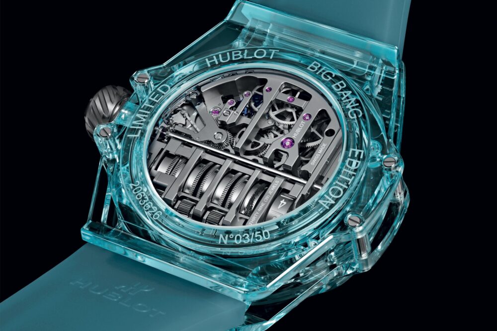 911.JL.0129.RX ビッグ・バン MP-11 14デイ パワーリザーブ ウォーターブルーサファイア 45MM - 画像 (5)