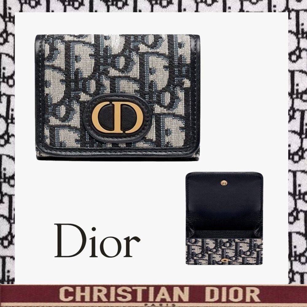 【人気】直営店Dior30 MONTAIGNE コンパクト ウォレットミニ財布 - 画像 (2)