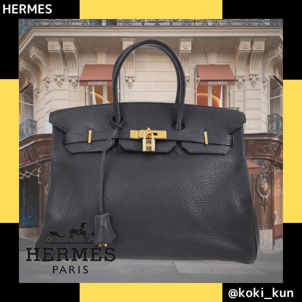 HERMES　BIRKIN 30 トーゴ・ゴールド - 画像 (6)