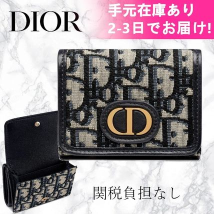 すぐ届く!DIOR ディオール オブリーク 三つ折り　折財布　直営店-BUYMA