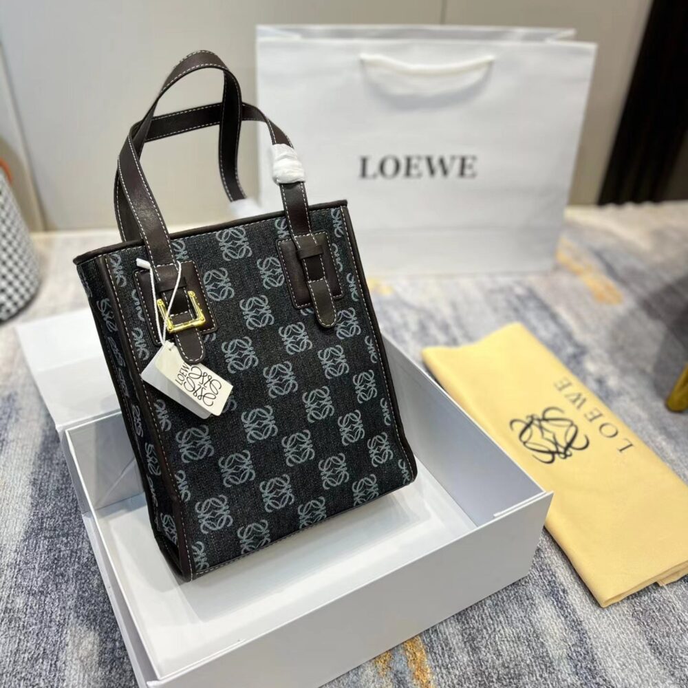 L/oewe デニムカラー キャンバス ショッピングバッグ【送料無料】 - 画像 (2)