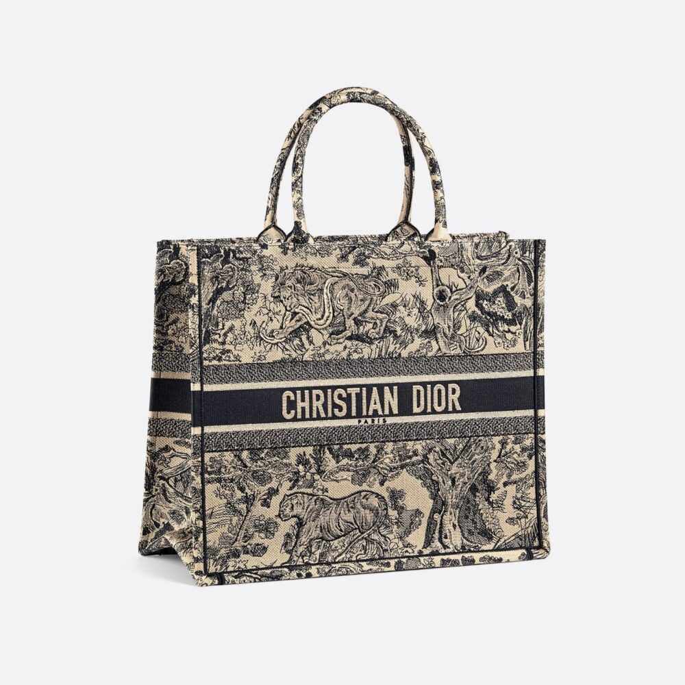 【DIOR】入手困難！セレブ芸能人御用達?ロゴ アニマル 刺繍 バッグ トート 選べる4色 - 画像 (2)