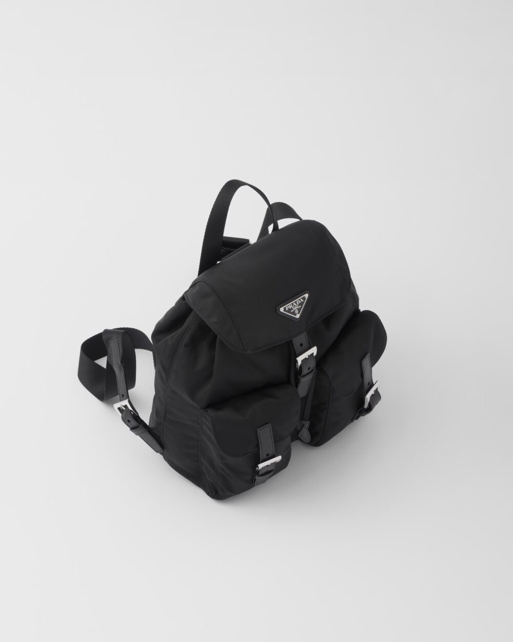 プラダ prada スモール Re-Nylon バックパック ブラック/サンドベージュレディース - 画像 (4)
