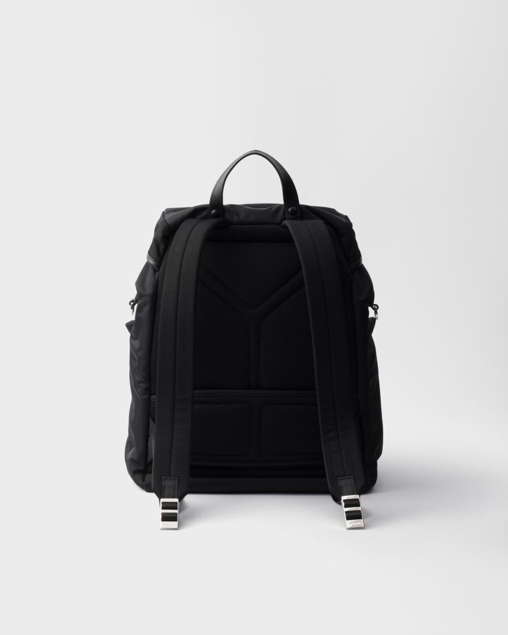ビジネス Re-Nylon xレザー メンズ 黒 バックパック prada - 画像 (3)