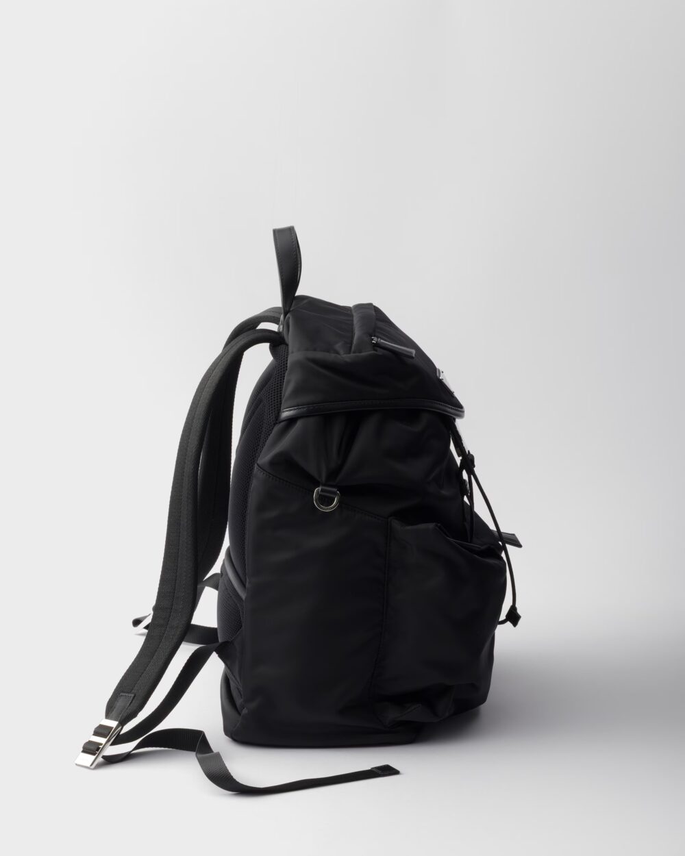 ビジネス Re-Nylon xレザー メンズ 黒 バックパック prada - 画像 (4)
