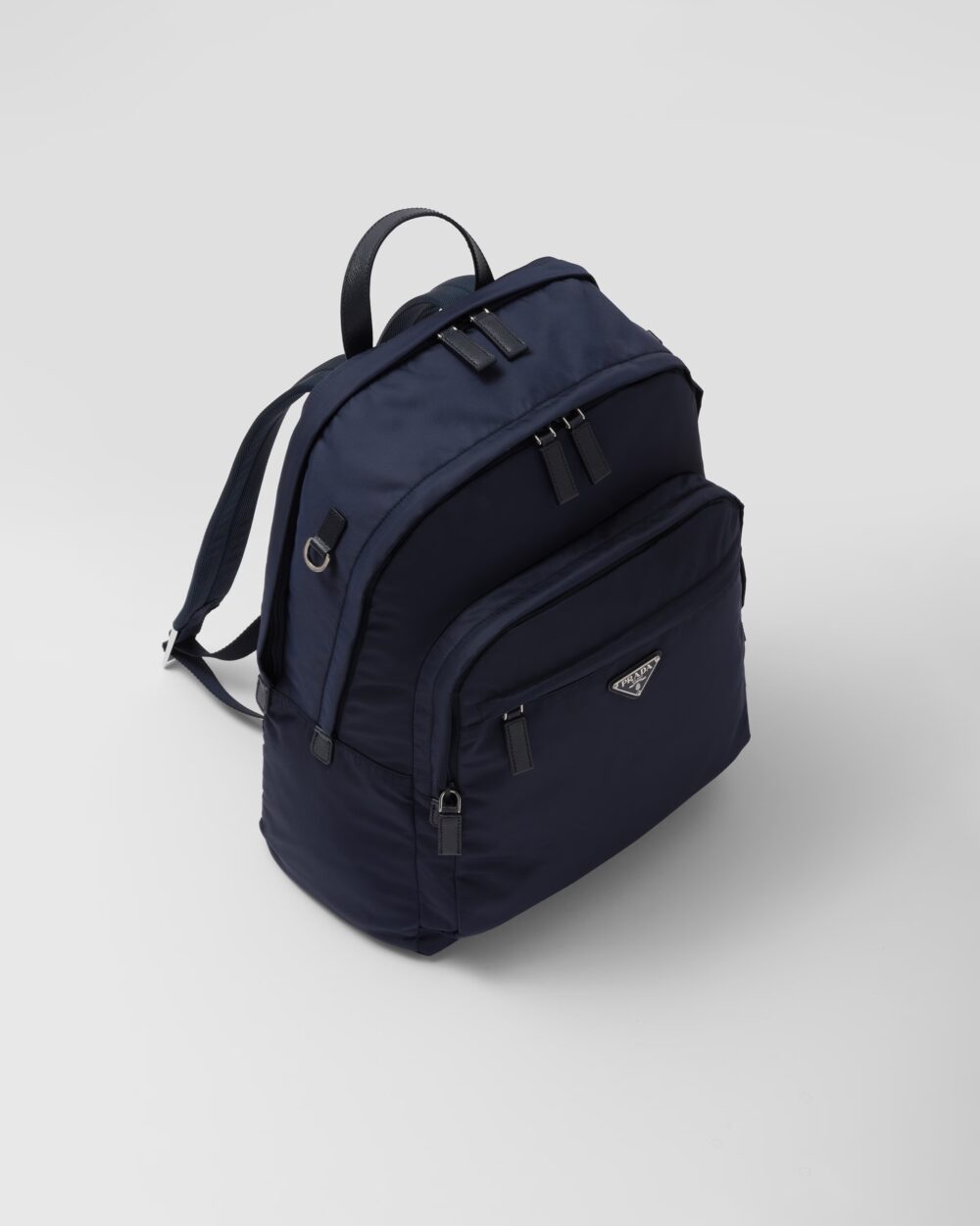 プラダ prada ビジネス メンズ 黒 バックパック Re-Nylon xサフィアーノレザー - 画像 (2)