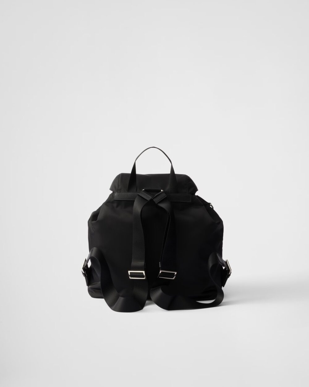 ポーチ付 ミディアム Re-Nylon バックパック 黒/サンドベージュ - 画像 (3)