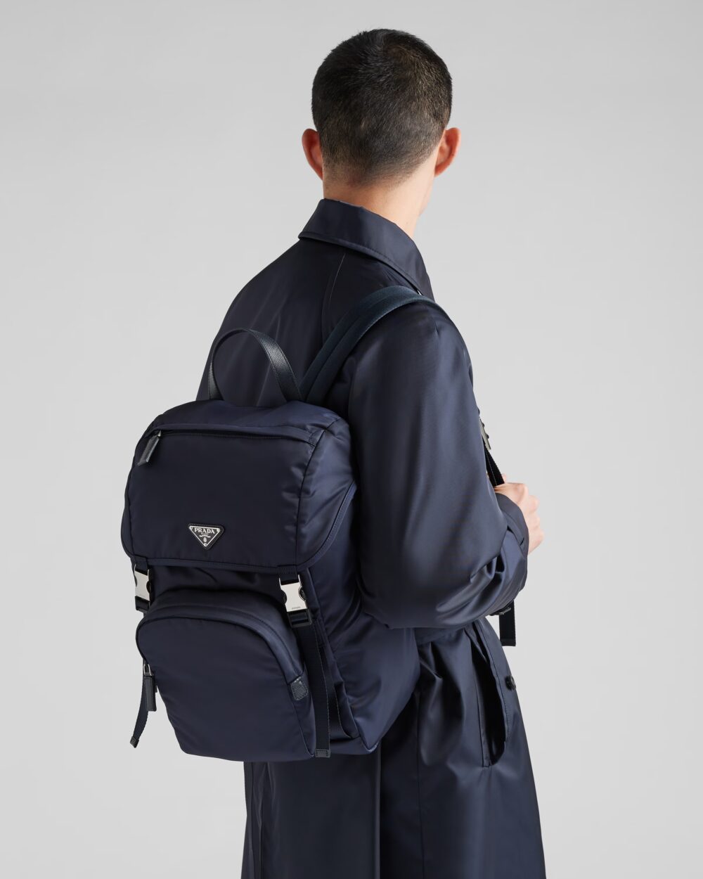 Re-Nylon xサフィアーノレザー バックパック
