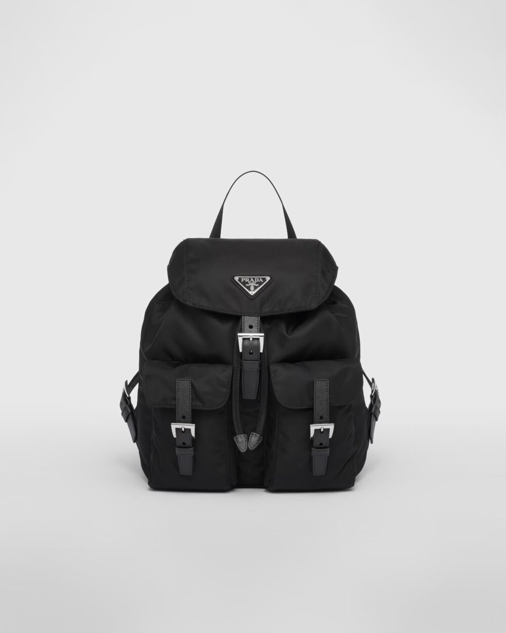 プラダ prada スモール Re-Nylon バックパック ブラック/サンドベージュレディース - 画像 (9)