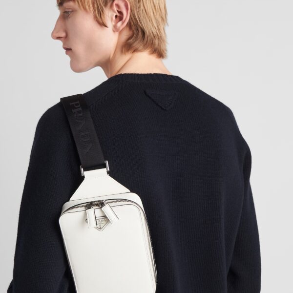 おしゃれ プラダ (Prada) メンズ ワンショルダーバッグ グリーン/グレー /ブラック/ ホワイト