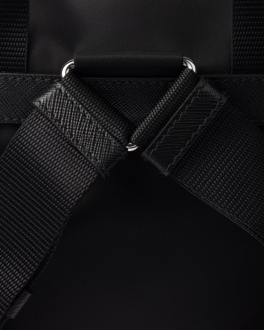 プラダ prada スモール Re-Nylon バックパック ブラック/サンドベージュレディース - 画像 (8)